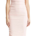 LOVE X‎ DESIGN One Shouldered Ruched Cocktail Dress Pink Small Photo 0