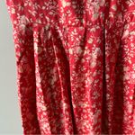 Laura Ashley Vintage 90s Red floral cottagecore dress Size 4 Pockets Prairie Photo 8