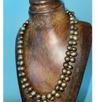 Baroque Pearl Mushrooms Shaped Graduated Artisan Necklace W/ Box Photo 6