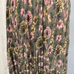 Sag Harbor Vintage  Pleated Floral Bohemian Maxi Skirt Size M Elastic Waist Photo 5