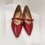 Journee Collection Womens Cait Pointed Toe Ballet Flats. Size: 7. Color: Red Photo 3