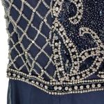 Jovani NWT  A-Line Princess Scoop Beaded Long Dress Formal Navy 21030 Size 4 Photo 11