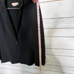 Michael Kors  One Button Blazer Jacket Black Wool Blend Size 10 Photo 10