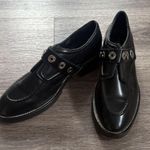 Sandro  Black Leather Loafers with Silver Gromets 40EU/9.5US Photo 4