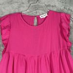 After Market Dress Women Large Pink Tiered Babydoll Dress Corquette Peasant Boho Photo 3