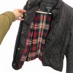 Ralph Lauren Lauren Jeans Co quilted grey lined denim barn style jacket size medium Photo 2