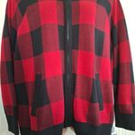 Torrid Sz 3 Red and Black Checkered Cardigan Jacket NWOT Photo 9