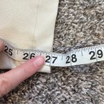 Parker  Tan Faux Leather Suede Cropped Horseshoe Pants Women’s M The Ricki NWT Photo 1