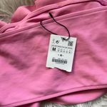 ZARA Pink Ruffle Strapless Tube Top NWT Photo 3