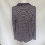 Market & Spruce Stripe Polka Dot Cardigan Womens Sz M Preppy Nautical Layering Photo 5