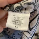 Como vintage  Blue/White Floral Off Shoulder Dress M Photo 10