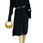 Amanda Uprichard GB X BLACK SHIFT SHIRT DRESS W/BELL SLEEVES (4X) Photo 0