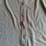 If You Be My Star I'll Be Your Sky Women's Large Navy Waffle Knit Blouse EUC Blue Photo 2