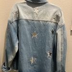 Umgee   Denim Jacket with Star Details Photo 5