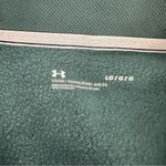 Under Armour Cropped Green Pullover 1/4 Zip Sweatshirt Pullover Photo 4