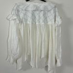 Free People  Edwardian Romantic Ethereal Ally  Tunic in Optic White Medium NEW Photo 12