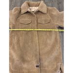 UGG  Teddy Bear Coat Sherpa Fleece Lined Jacket Tan Size Large New With Tags Photo 7