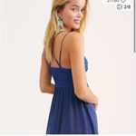 Free People  One Adella Slip Royal Blue Lace Mini Dress Sz. S Photo 1