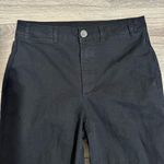 Old Navy  Women Black High Rise Wide Leg Chinos Pants Size 2 Petite Cotton Blend Photo 1