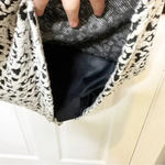 Philosophy  Dress Scoop‎ Neck Sleeveless Sheath Black White Leopard Print Size L Photo 2