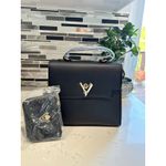 Valentino Orlandi Black Satchel Bag with Matching Wallet and Crossbody Strap Photo 1