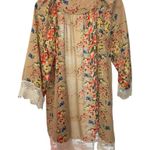 Trendy Boutique Tan Lace Trim Robe Size undefined Photo 2