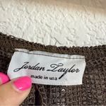 Jordan Taylor Vintage  Mesh Swim Coverup Brown with Sequins Size M Photo 2