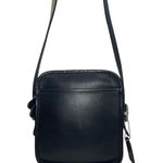 Coach Vintage Black Leather Crossbody Bag Slim Satchel USA Full Grain 9817 Photo 8