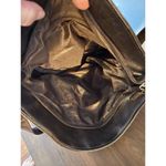 Brown leather BOHO Southwest fringe bag purse studded Turquoise Accent Aztec Photo 4