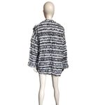 ZARA  Blue, Brown and White Shaggy Cardigan Photo 3