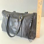 Fossil Kendall Black Cow Hide Leather Purse Bag Satchel Handbag 13”x10”x3.5” Photo 7