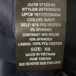 New XS rosette mini party dress black velvet flowers black lace crochet dress Blue Photo 6