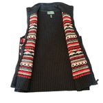 Ralph Lauren Lauren Active Vest Womens L Full Zip Lambswool Blend Fair Isle Photo 4