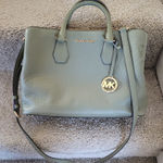 Michael Kors Camille large pebbled Leather Satchel Photo 0