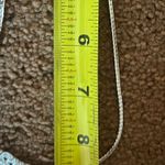 Avon silver colored leaf rhinestone snake chain choker necklace Photo 4