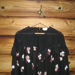 Kate Spade Black Floral Top Blouse Photo 4