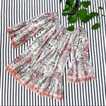 Z&L Europe Z & L Europe Floral Boho Off The Shoulder Lace Bell Sleeve Mini Dress S/M Photo 3