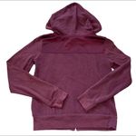 Vintage Y2k 1990's PINK Burgandy Floral Dog Long Sleeve Full Zip Hoodie Medium Purple Photo 5