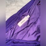 NWOT Misha Collection Keoni off the shoulder ruched midi purple dress sz L Size L Photo 5