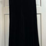 American Vintage Vintage Pantology Black Velvet Velour Wide Leg Cropped Elastic Pants - Size L Photo 0