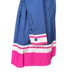 Chico's Pleated Rain Coat Jacket Striped Hem Sailboat Interior Womens Size 0 XS Photo 8