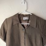 Kasper  Vintage 90s‎ Petite Dressy Brown Career Jacket Top 6P Academia Whimsigoth Photo 1
