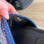 Art Effects Blue Embroidered Square Toe Chunky Slide Sandals Brazil Size 8 Photo 4