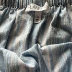 Planet Gold Blue And White Striped Baby Doll Dress Photo 1