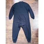 Free People  • Just Because Onesie jumpsuit black knit oversized lounge v neck Photo 11