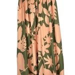 Boutique New Collection Green & Pink Floral Maxi Skirt S Photo 1