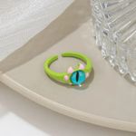 Cute Quirky Green‎ Monster Design Cuff Ring Gothic Punk Style Green Photo 9