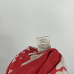 Loft  Red Floral Pencil Skirt Above Knee Boho Buttons Back Slit Beige Size 10 Photo 9