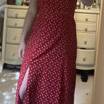 Francesca's Red heart maxi dress Photo 0