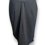 Saks 5th Avenue Saks Fifth Avenue Cap Sleeve Knee Length Black Cowl Neck Dress Size 8 Minimalist Photo 4